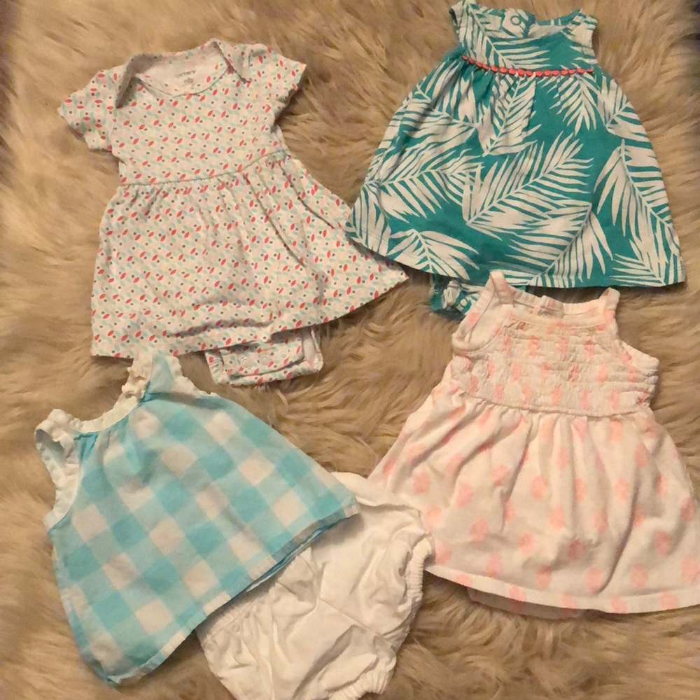 🚫SOLD🚫🌸🌸Carter’s dresses and short set🌸🌸 - Picture 1 of 8